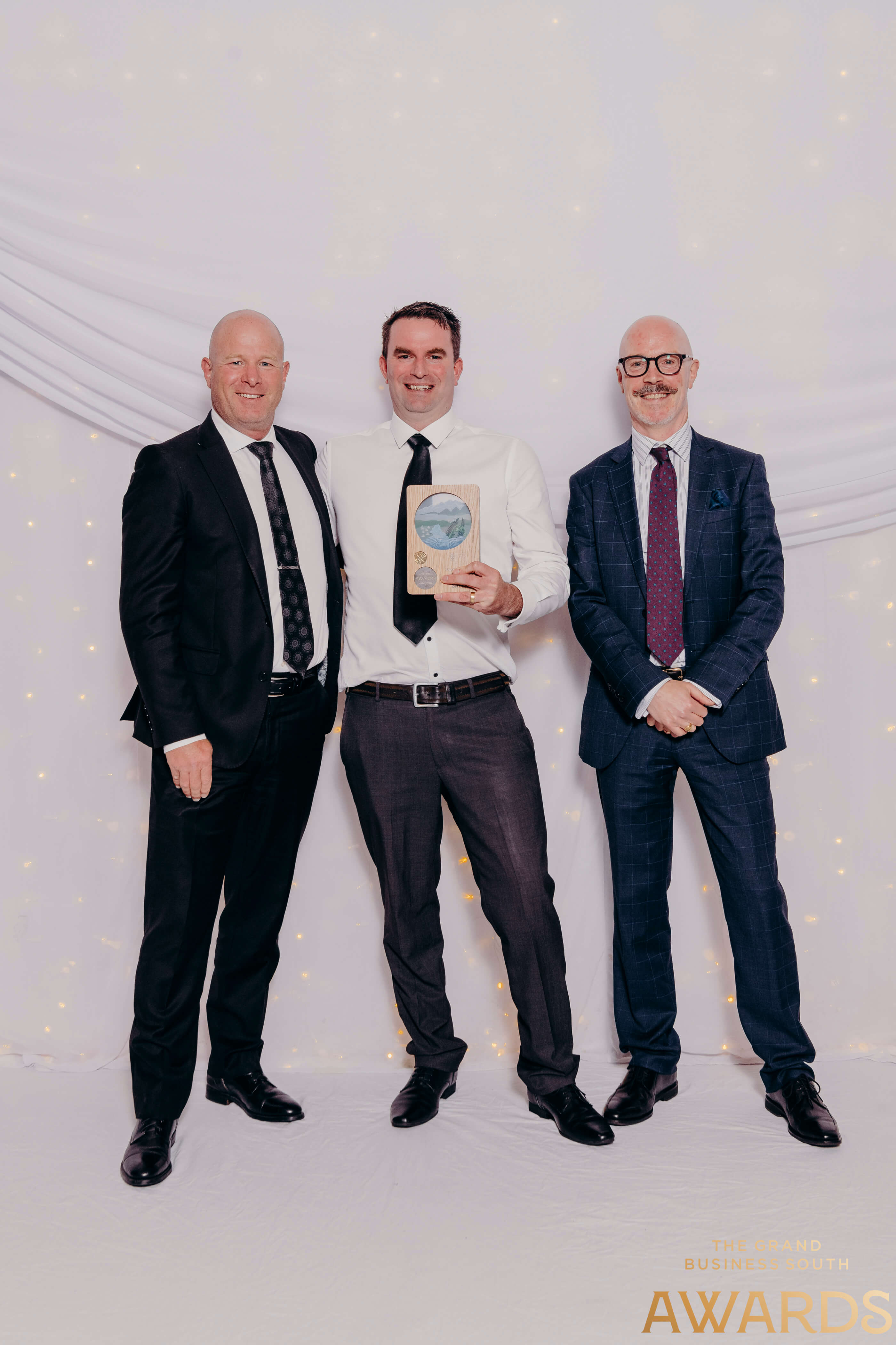 Scott Mason (Chair of the GetHomeSafe Board), Boyd Peacock (CEO), Pro-Vice-Chancellor and Dean of the University of Otago’s School of Business, Professor Robin Gauld (Award Sponsor)