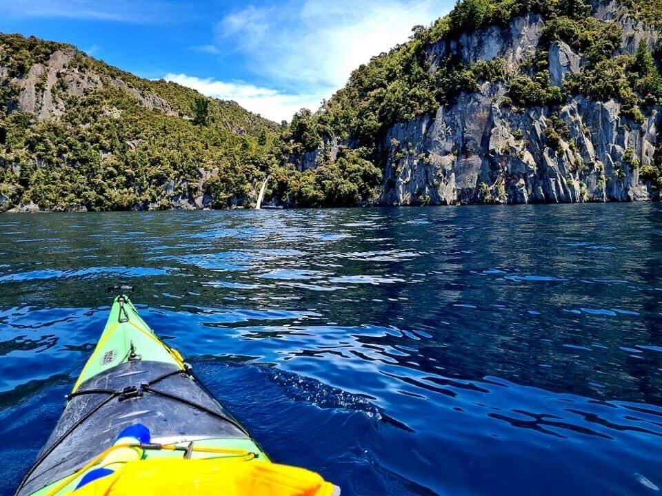 Kayak on river