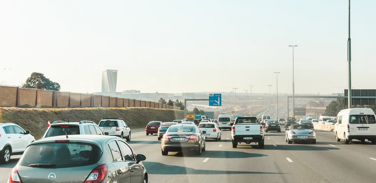 Cars Driving on a highway